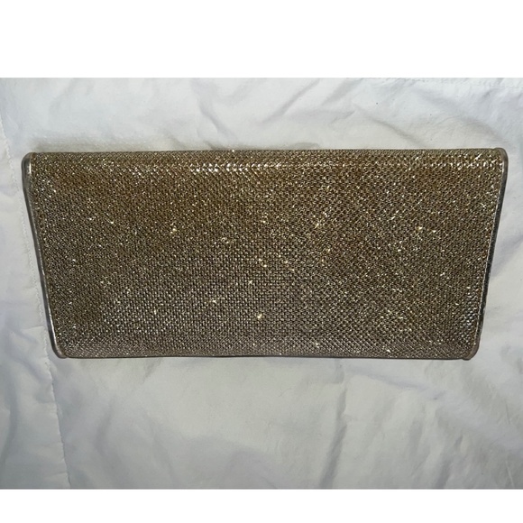 Jimmy Choo Gold Lurex Fabric Milla Clutch - Picture 5 of 6